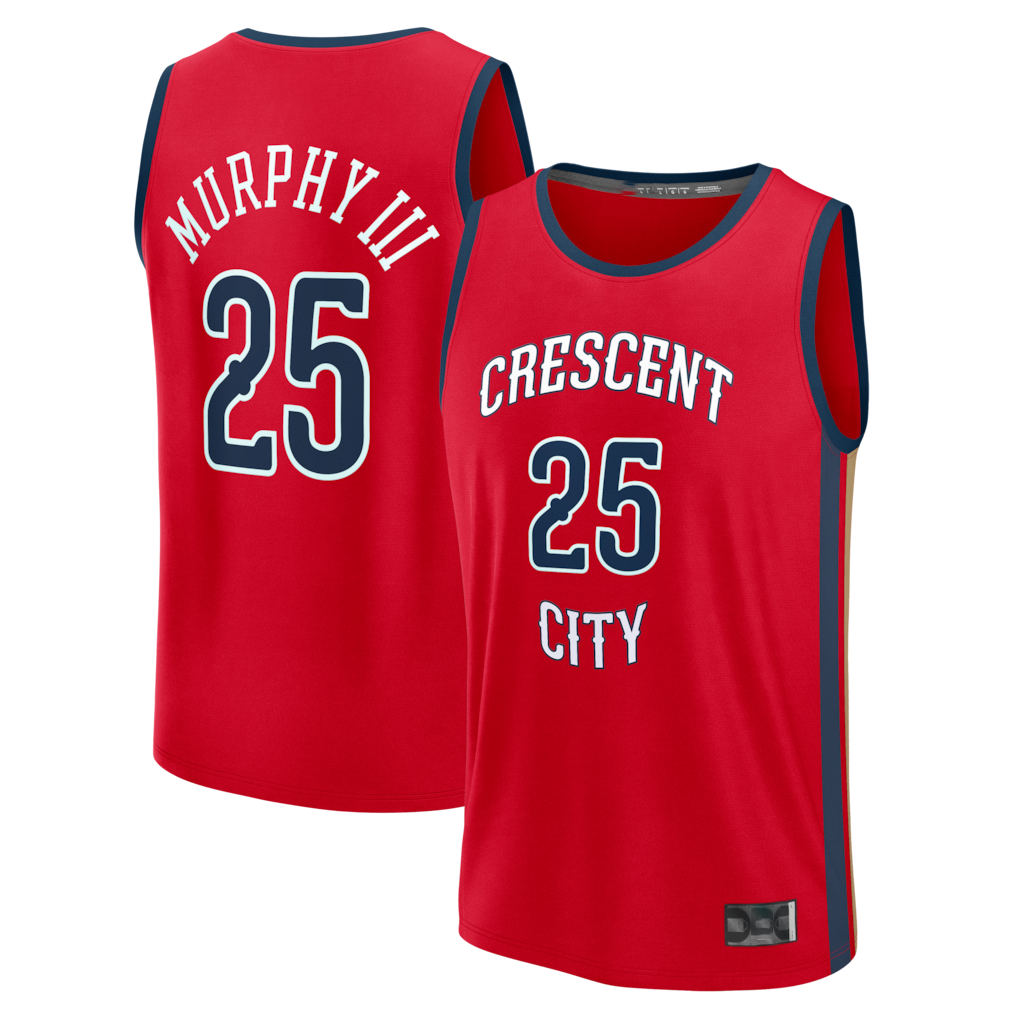 Ldoa NO.Pelicans #25 Trey Murphy III Red Fast Break Replica Player Stitched Jerseys- Statement Edition