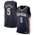 Ldoa NO.Pelicans #5 Dejounte Murray Navy 2024 Offseason Addition Swingman Stitched Jerseys