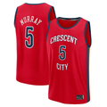 Ldoa NO.Pelicans #5 Dejounte Murray Red Fast Break Replica Player Stitched Jerseys- Statement Edition