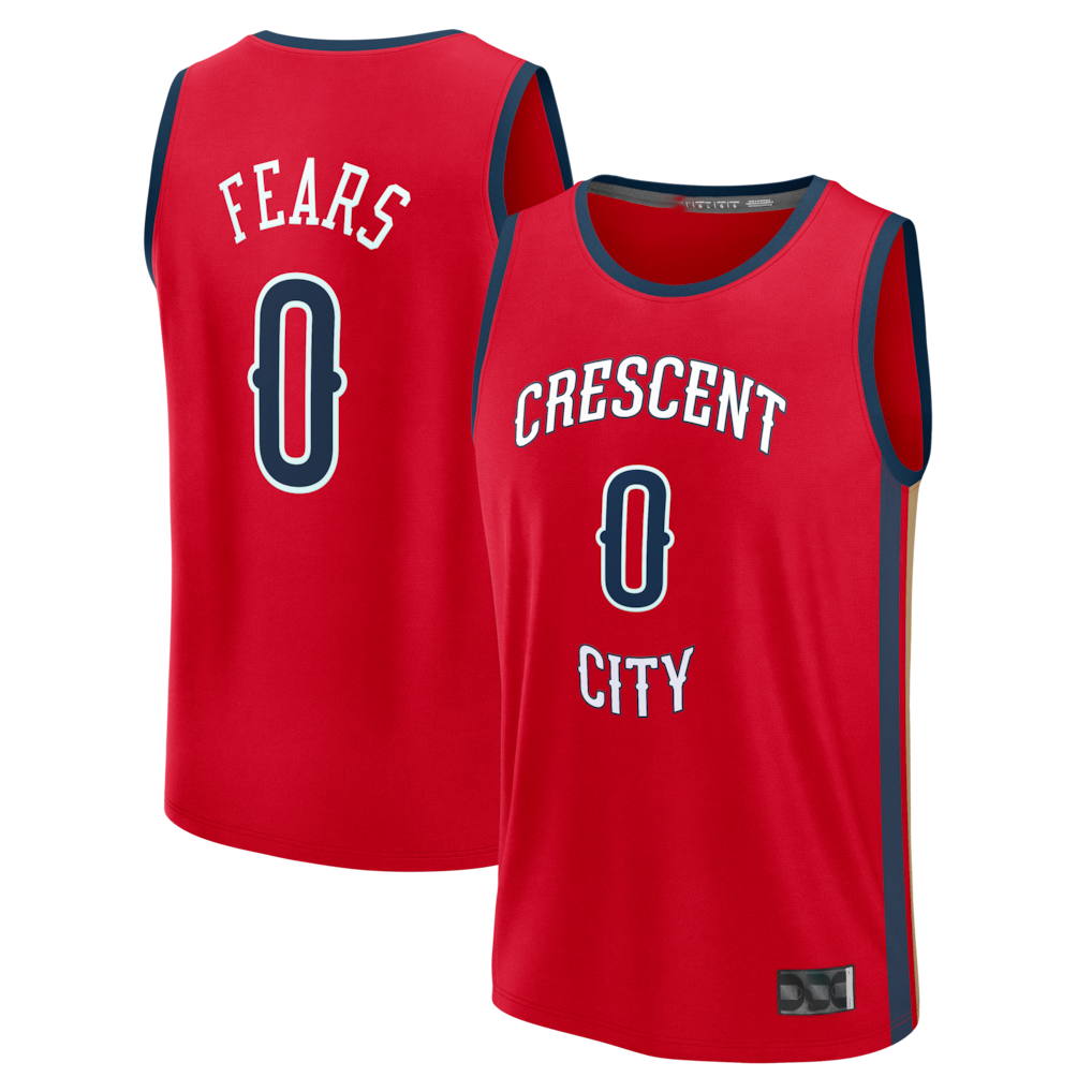 Ldoa NO.Pelicans #0 Jeremiah Fears Red Fast Break Replica Player Stitched Jerseys- Statement Edition