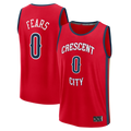 Ldoa NO.Pelicans #0 Jeremiah Fears Red Fast Break Replica Player Stitched Jerseys- Statement Edition