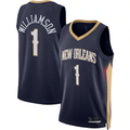 Ldoa NO.Pelicans #1 Zion Williamson Navy Swingman Stitched Jerseys- Icon Edition