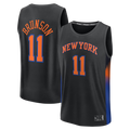 Ldoa NY.Knicks #11 Jalen Brunson  Black Fast Break Jerseys - Statement Edition