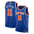 Ldoa NY.Knicks #11 Jalen Brunson  Blue 2026  Finals Patch Swingman Jerseys - Icon Edition