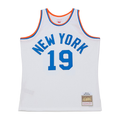 Ldoa NY.Knicks #19 Nathaniel Clifton Mitchell & Ness White 1950-51 Pioneers Swingman Jerseys