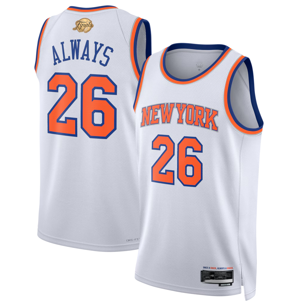Ldoa NY.Knicks #26  White 2026 Finals Champions Always 26 Swingman Jerseys - Association Edition