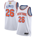 Ldoa NY.Knicks #26  White 2026 Finals Champions Always 26 Swingman Jerseys - Association Edition
