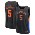 Ldoa NY.Knicks #5 Jose Alvarado  Black Fast Break Replica Jerseys - Statement Edition
