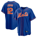 Ldoa NY.Mets #12 Francisco Lindor Player Royal Home Game Stitched Jerseys
