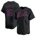Ldoa NY.Mets #16 Dwight Gooden Player Black Alternate Home Limited Stitched Jerseys
