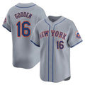 Ldoa NY.Mets #16 Dwight Gooden Player Gray Road Limited Home Stitched Jerseys