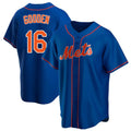 Ldoa NY.Mets #16 Dwight Gooden Player Royal Home Game Stitched Jerseys