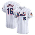 Ldoa NY.Mets #16 Dwight Gooden Player White Home Limited Elite Stitched Jerseys