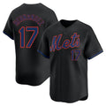 Ldoa NY.Mets #17 Keith Hernandez Player Black Alternate Home Limited Stitched Jerseys