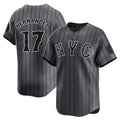 Ldoa NY.Mets #17 Keith Hernandez Player Gray City Connect Limited Stitched Jerseys
