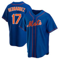 Ldoa NY.Mets #17 Keith Hernandez Player Royal Home Game Stitched Jerseys