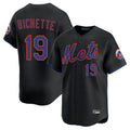 Ldoa NY.Mets #19 Bo Bichette Player Black Alternate Home Limited Stitched Jerseys