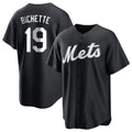 Ldoa NY.Mets #19 Bo Bichette Player Black Home Game Stitched Jerseys