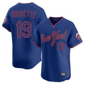 Ldoa NY.Mets #19 Bo Bichette Player Royal T-shirt Home Limited Elite Stitched Jerseys