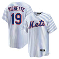 Ldoa NY.Mets #19 Bo Bichette Player White Home Replica Stitched Jerseys