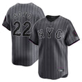 Ldoa NY.Mets #22 Juan Soto Player Gray City Connect Limited Stitched Jerseys
