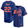Ldoa NY.Mets #22 Juan Soto Player Royal Home Limited Stitched Jerseys
