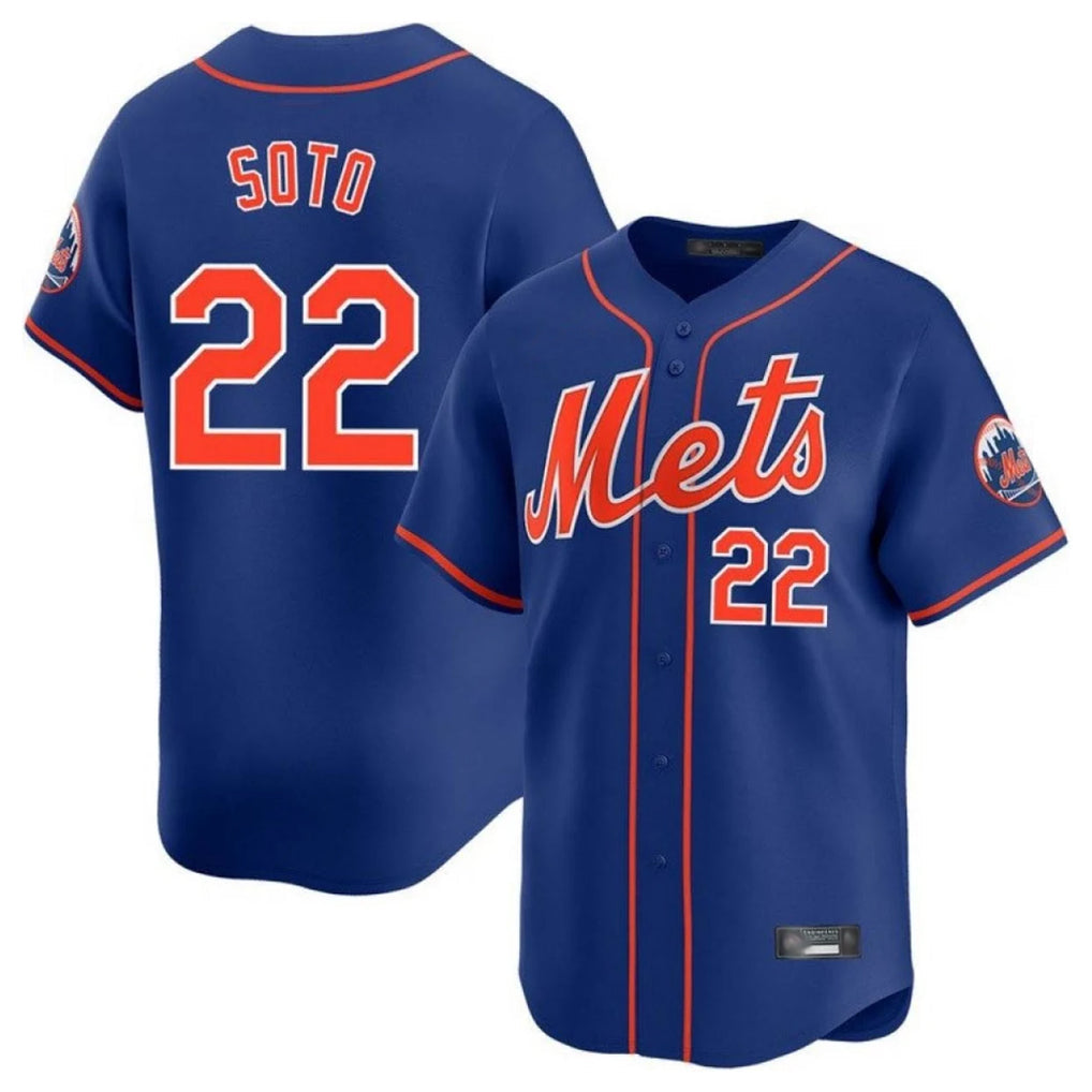Ldoa NY.Mets #22 Juan Soto Player Royal Home Limited Stitched Jerseys