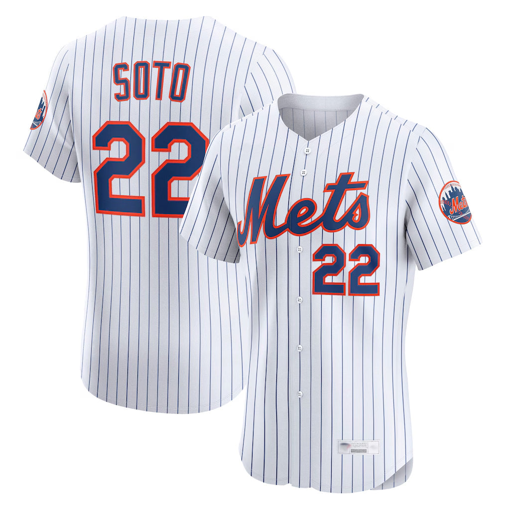 Ldoa NY.Mets #22 Juan Soto Player White Home Limited Elite Stitched Jerseys