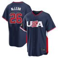 Ldoa NY.Mets #26 Nolan McLean Player Navy USA 2026 World Classic Home Limited Stitched Jerseys