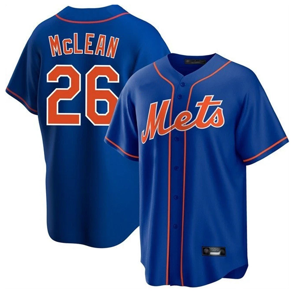 Ldoa NY.Mets #26 Nolan McLean Player Royal Home Game Stitched Jerseys