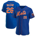 Ldoa NY.Mets #26 Nolan McLean Player Royal Limited Elite Home Stitched Jerseys