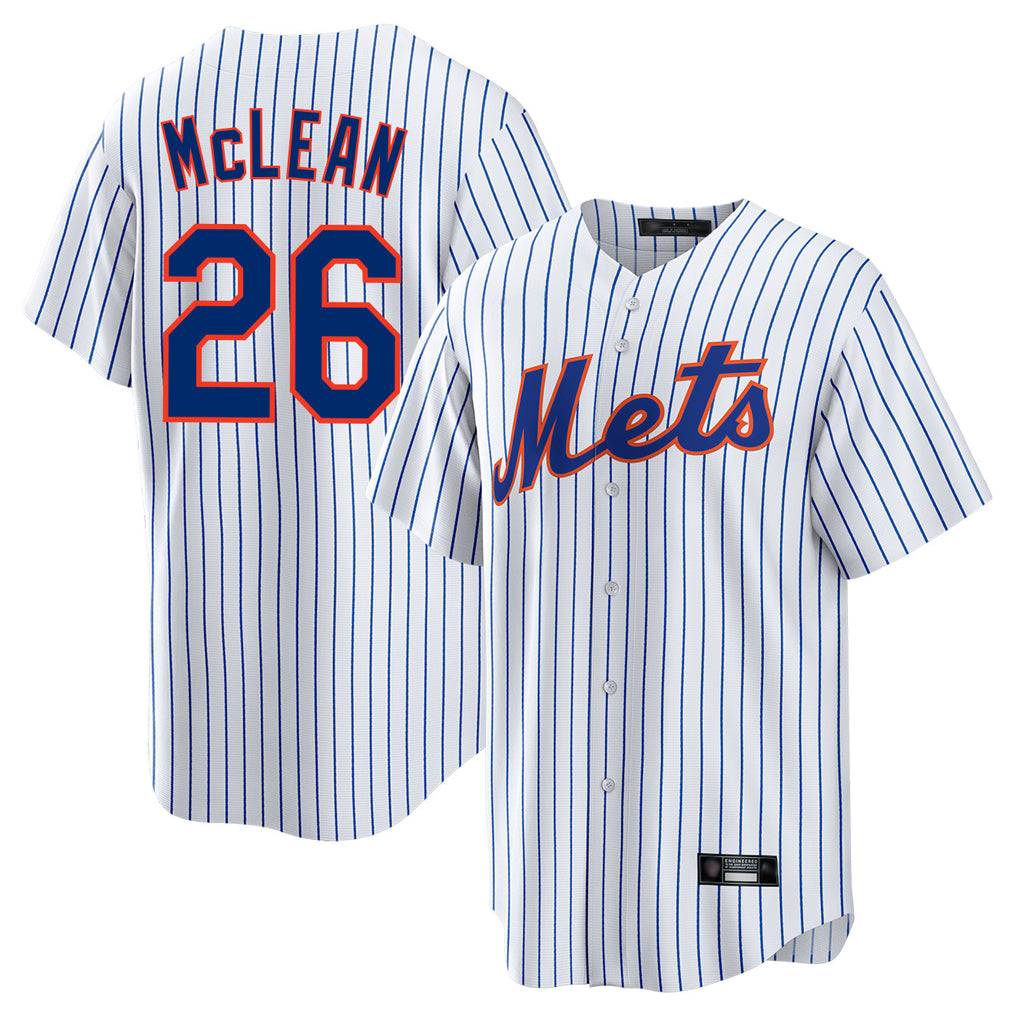 Ldoa NY.Mets #26 Nolan McLean Player White Home Game Stitched Jerseys