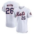 Ldoa NY.Mets #26 Nolan McLean Player White Home Limited Elite Stitched Jerseys