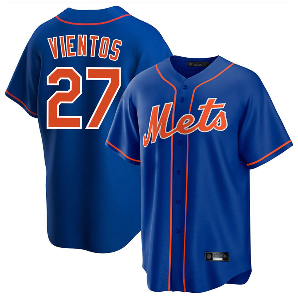 Ldoa NY.Mets #27 Mark Vientos Player Royal Home Game Stitched Jerseys