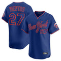 Ldoa NY.Mets #27 Mark Vientos Player Royal T-shirt Home Limited Elite Stitched Jerseys