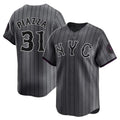 Ldoa NY.Mets #31 Mike Piazza Player Gray City Connect Limited Stitched Jerseys