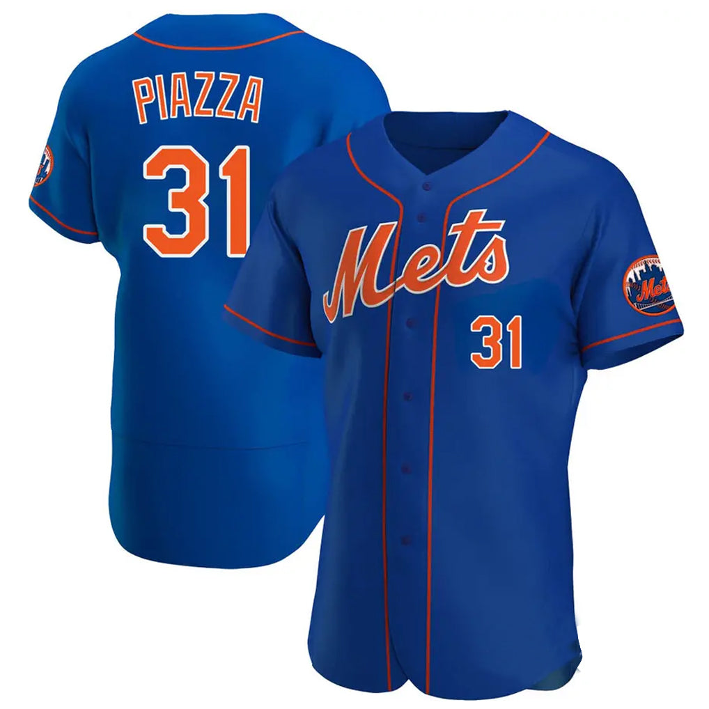 Ldoa NY.Mets #31 Mike Piazza Player Royal Limited Elite Home Stitched Jerseys