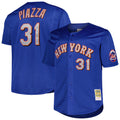 Ldoa NY.Mets #31 Mike Piazza Player Royal Mitchell & Ness Cooperstown Collection Home Limited Stitched Jerseys