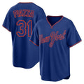 Ldoa NY.Mets #31 Mike Piazza Player Royal T-shirt Home Game Stitched Jerseys
