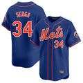 Ldoa NY.Mets #34 Kodai Senga Player Royal Home Limited Stitched Jerseys