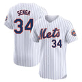 Ldoa NY.Mets #34 Kodai Senga Player White Home Limited Elite Stitched Jerseys
