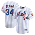 Ldoa NY.Mets #34 Kodai Senga Player White Home Limited Stitched Jerseys