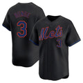 Ldoa NY.Mets #3 Carson Benge Player Black Alternate Home Limited Stitched Jerseys