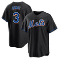 Ldoa NY.Mets #3 Carson Benge Player Black Replica Home Game Stitched Jerseys