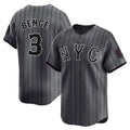 Ldoa NY.Mets #3 Carson Benge Player Gray City Connect Limited Stitched Jerseys