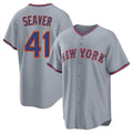 Ldoa NY.Mets #41 Tom Seaver Player Gray Road Home Game Stitched Jerseys