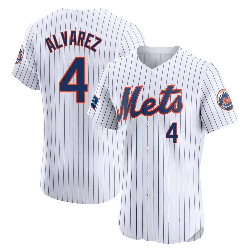 Ldoa NY.Mets #4 Francisco Alvarez Player White Home Limited Elite Stitched Jerseys