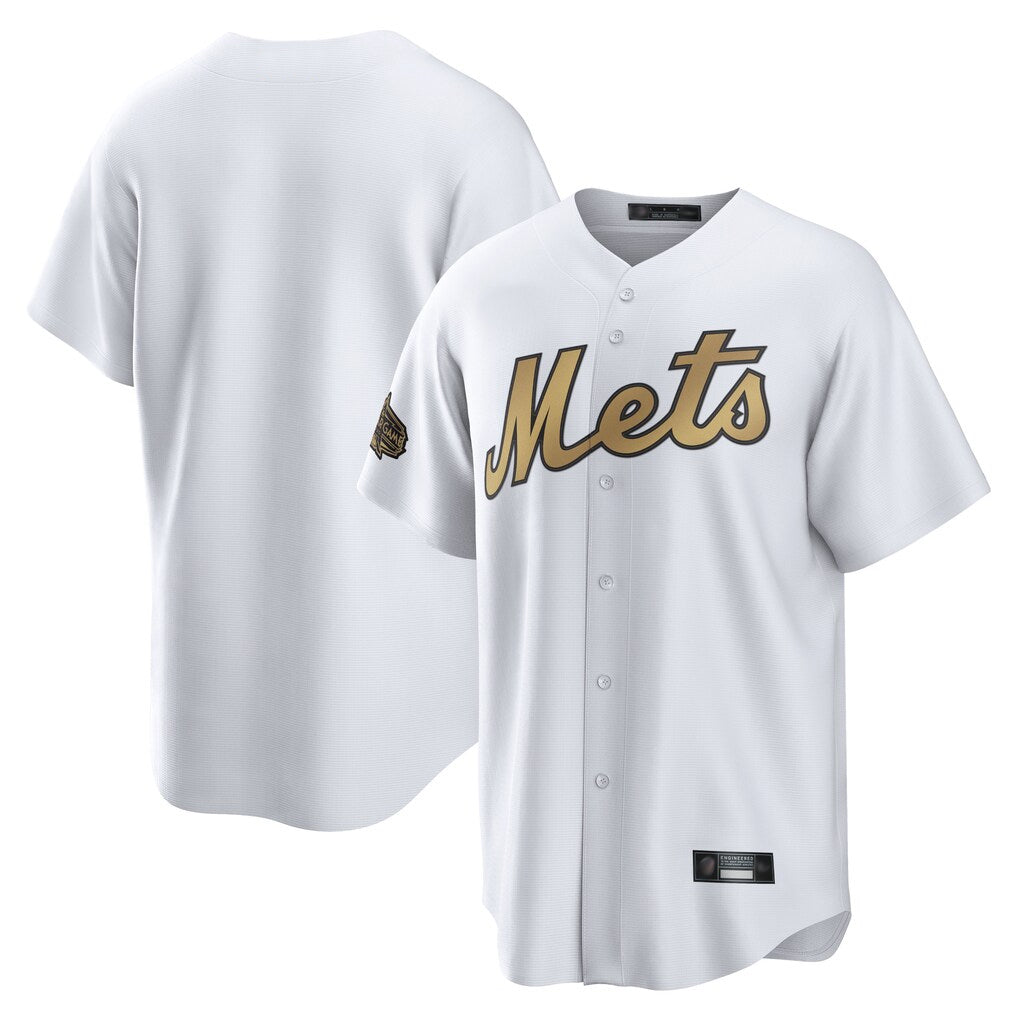 Ldoa NY.Mets Blank Player Gold Road Home Game Stitched Jerseys