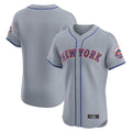 Ldoa NY.Mets Blank Player Gray Road Limited Elite Home Stitched Jerseys
