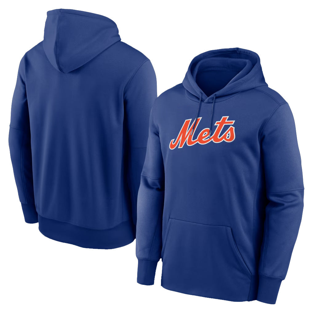 Ldoa NY.Mets Blank Player Royal Primary Therma Hoodie Stitched Jerseys